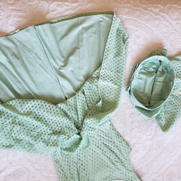 1950s Vintage Dress Jacket Set KerryBrooke by JC Penney's Atomic Mint - Picture 13 of 15